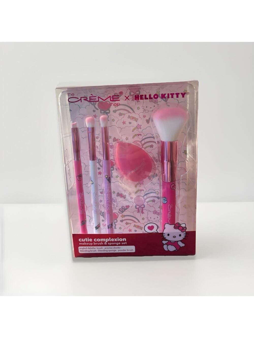 The Crème x Hello Kitty Limited Edition Cutie Complexion Makeup Brush Set NEW